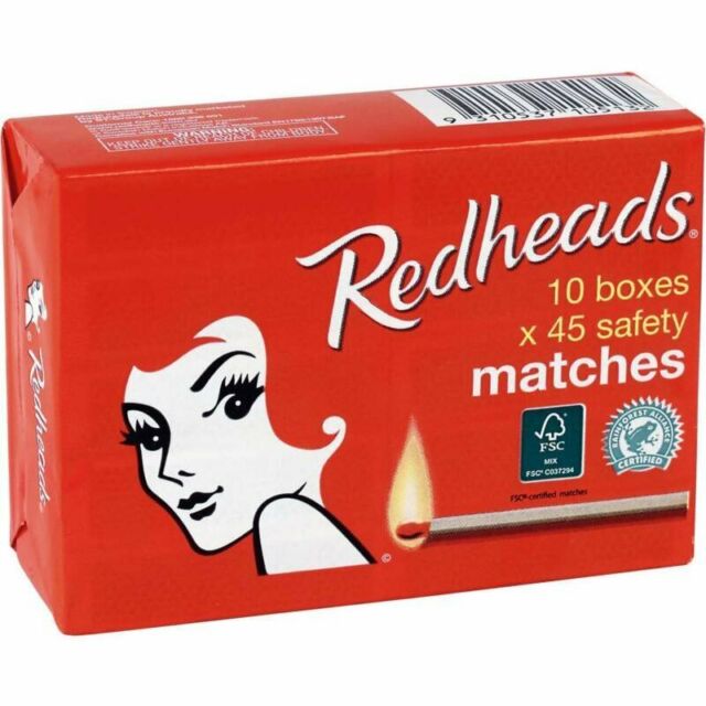 Redheads Matches 10 x 45pk