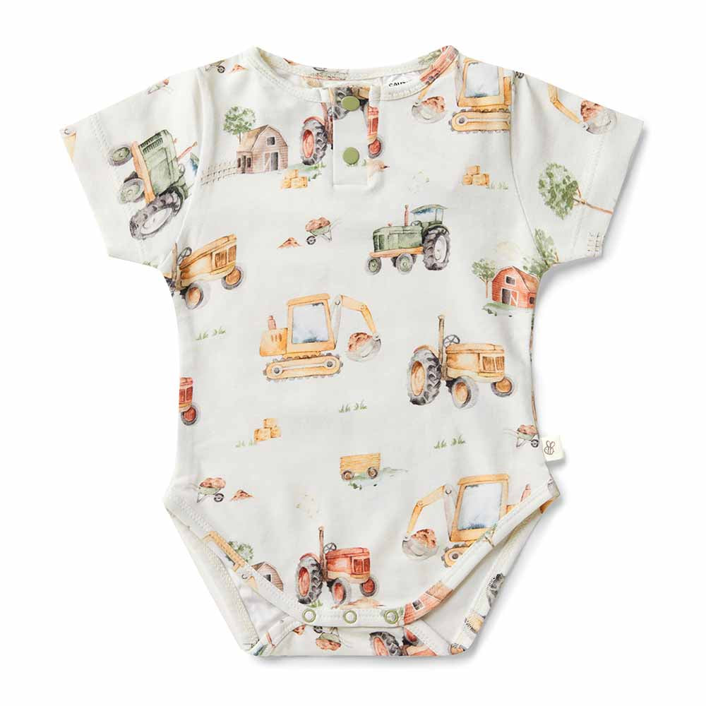 Snuggle Hunny Diggers SS Bodysuit 6-12M (0)