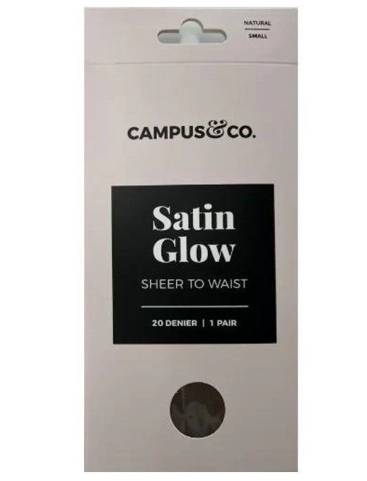 Campus&Co. Satin Sheer to Waist Natural Small