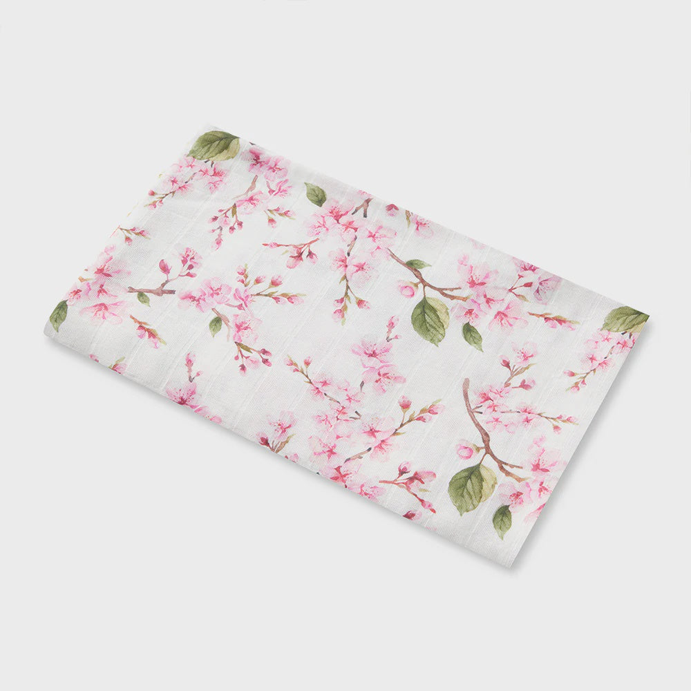 Snuggle Hunny Cherry Blossom Muslin Wrap