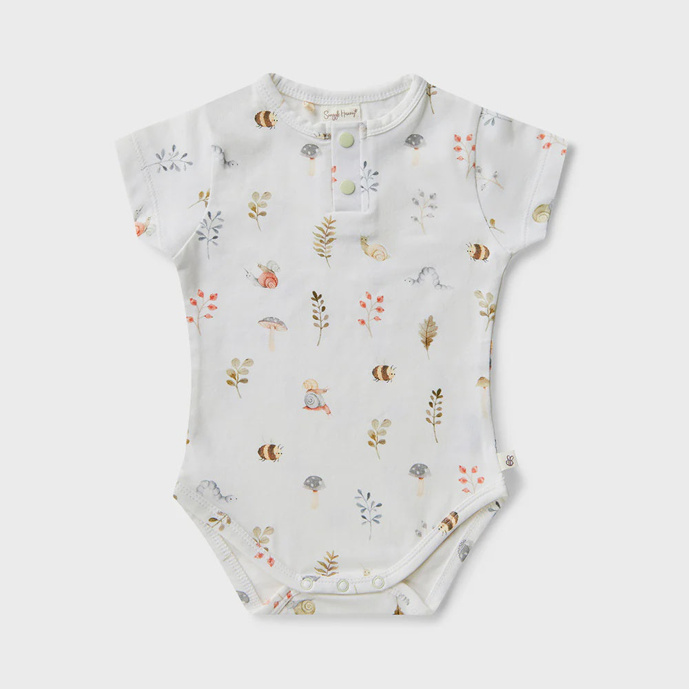 Snuggle Hunny Garden Friends SS Bodysuit 0-3M (000)
