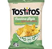 Tostitos Splash Of Lime Tortilla Corn Chips 175g