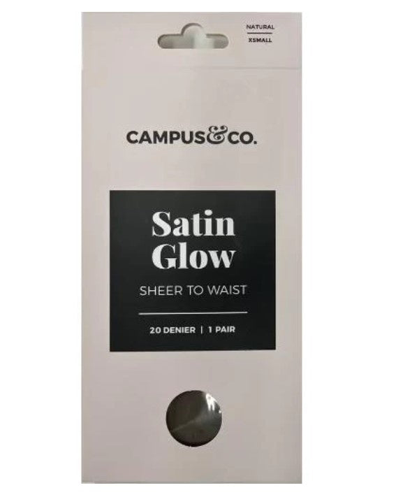 Campus&Co. Satin Sheer to Waist Natural XSmall