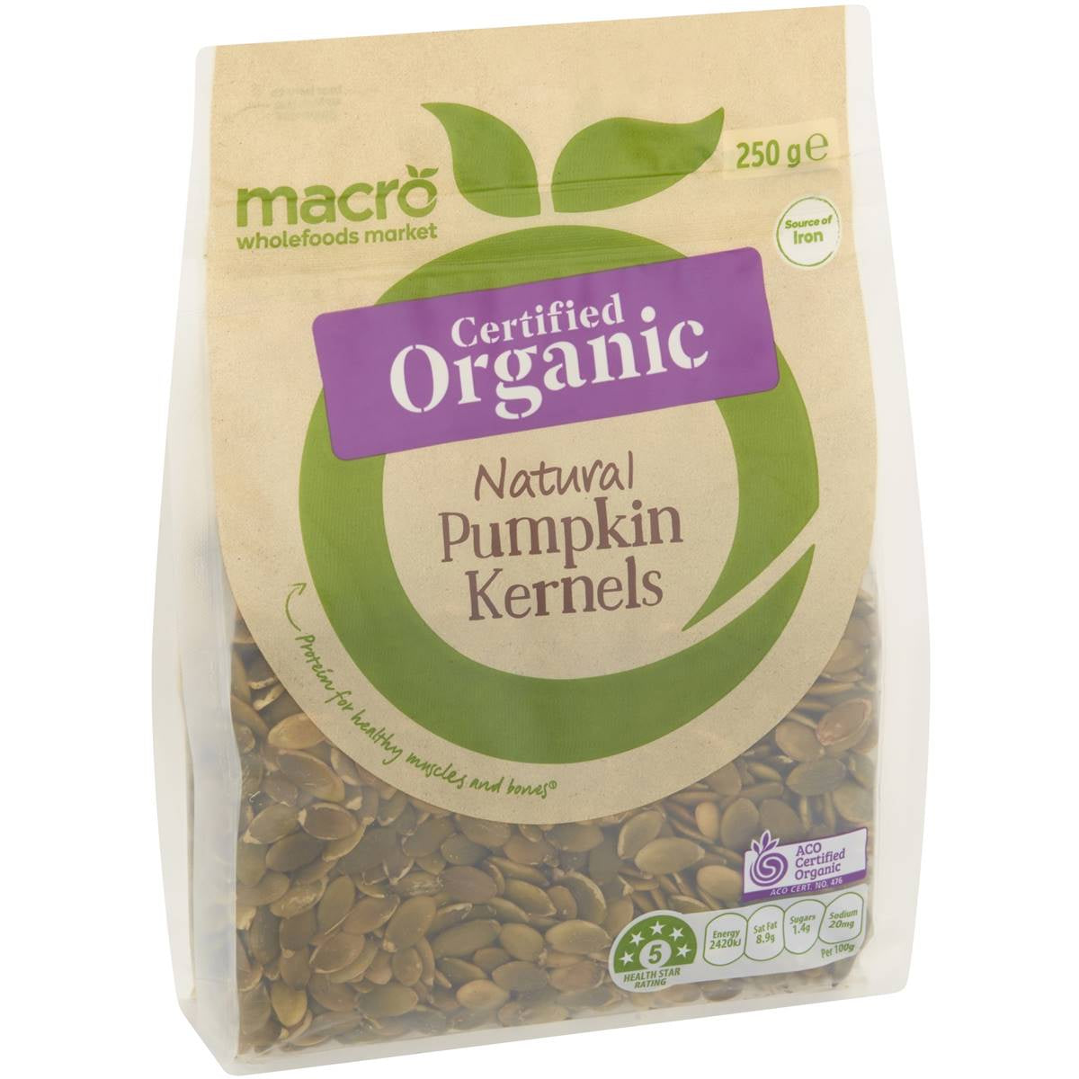 Macro Natural Pumpkin Kernels 250g