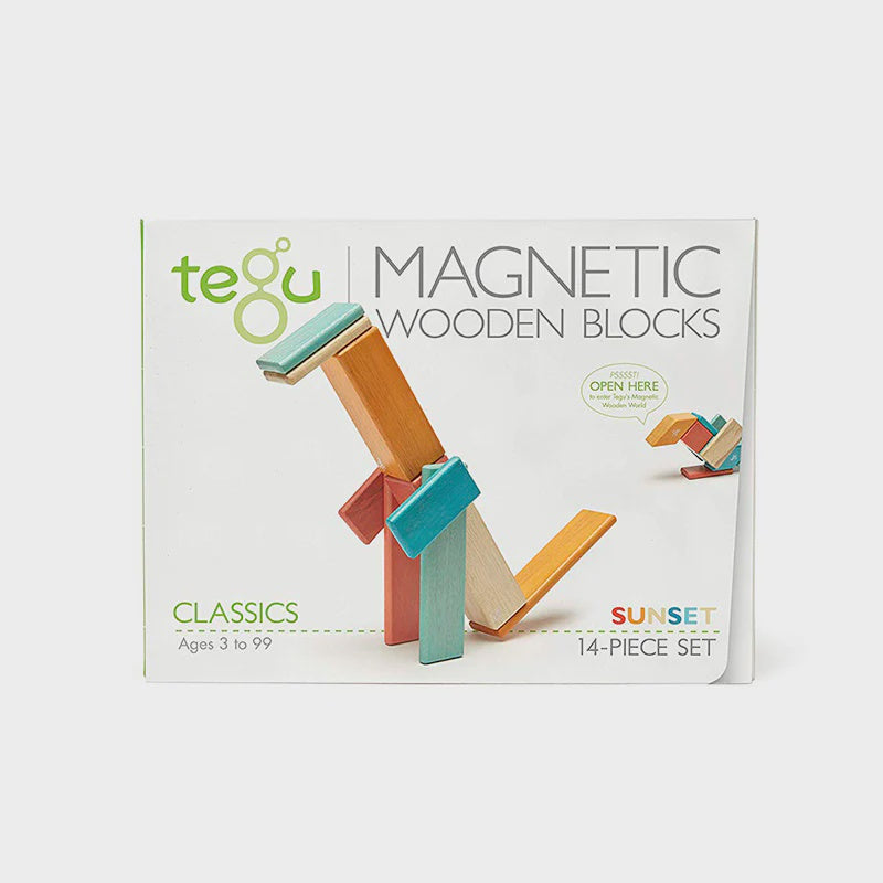 Tegu Magnetci Wooden Blocks Classics 14 Pieces