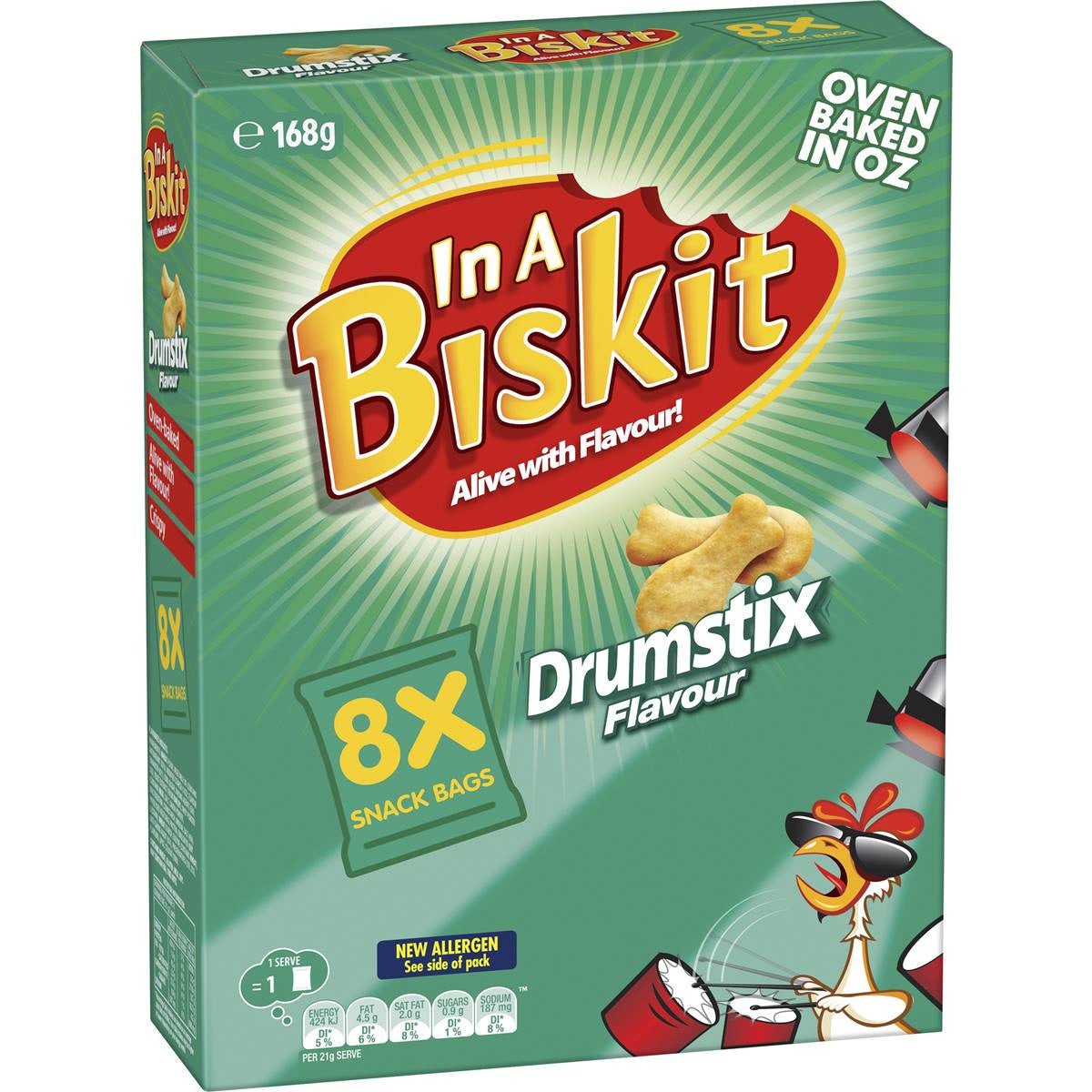 In A Biskit Drumstix Flavour 168g 8 pack