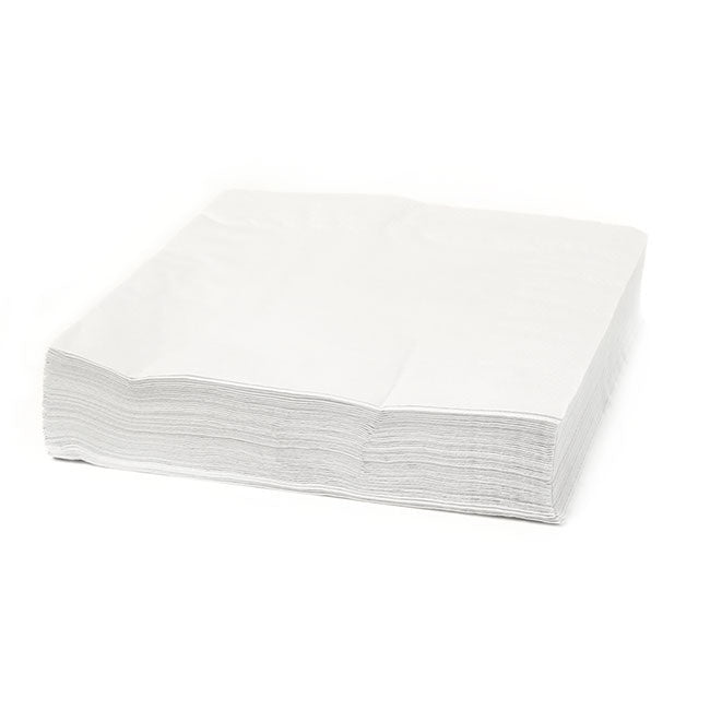 Napkin Quilted Dinner White Quarter Fold 100 pk