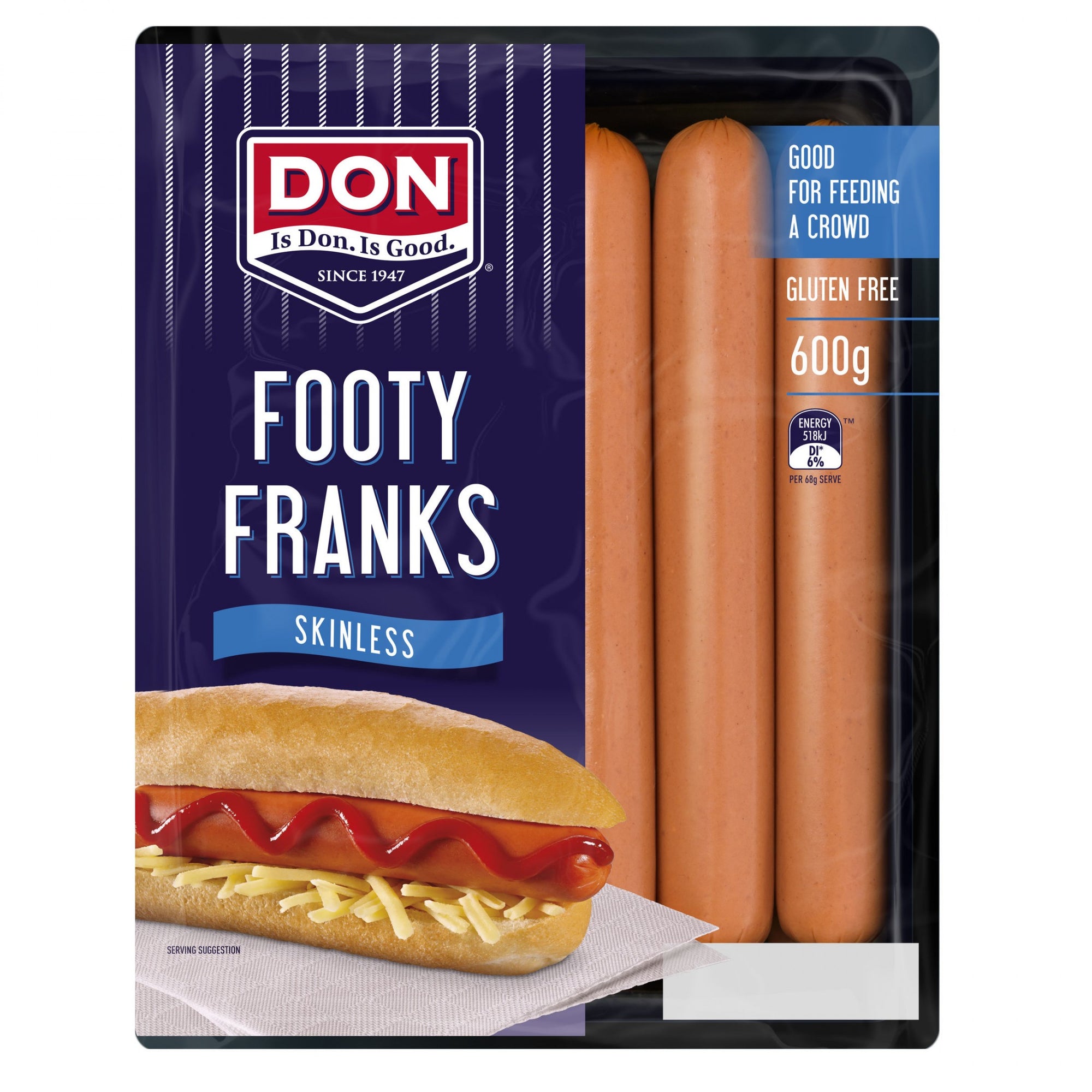 Don Footy Franks 600g