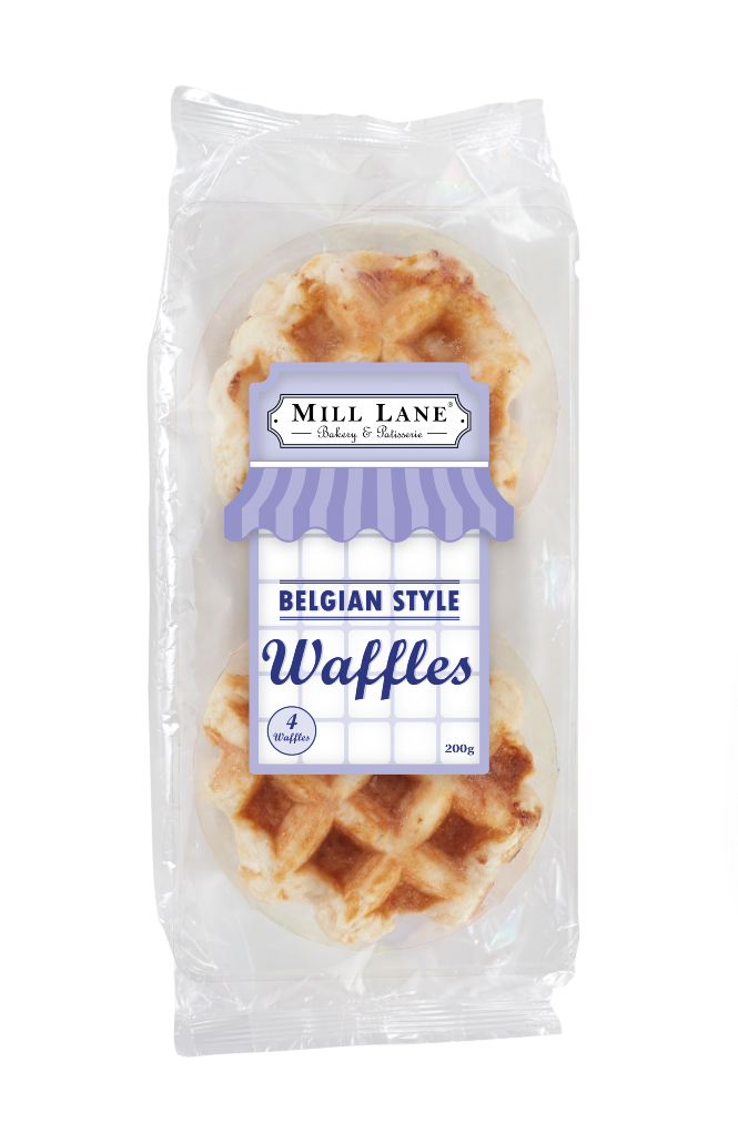 Mill Lane Waffles Belgian Style 4pk 200g