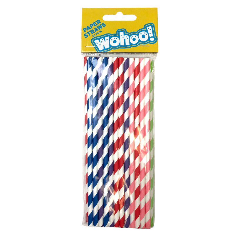 Korbond Disposable Paper Straws 25pk