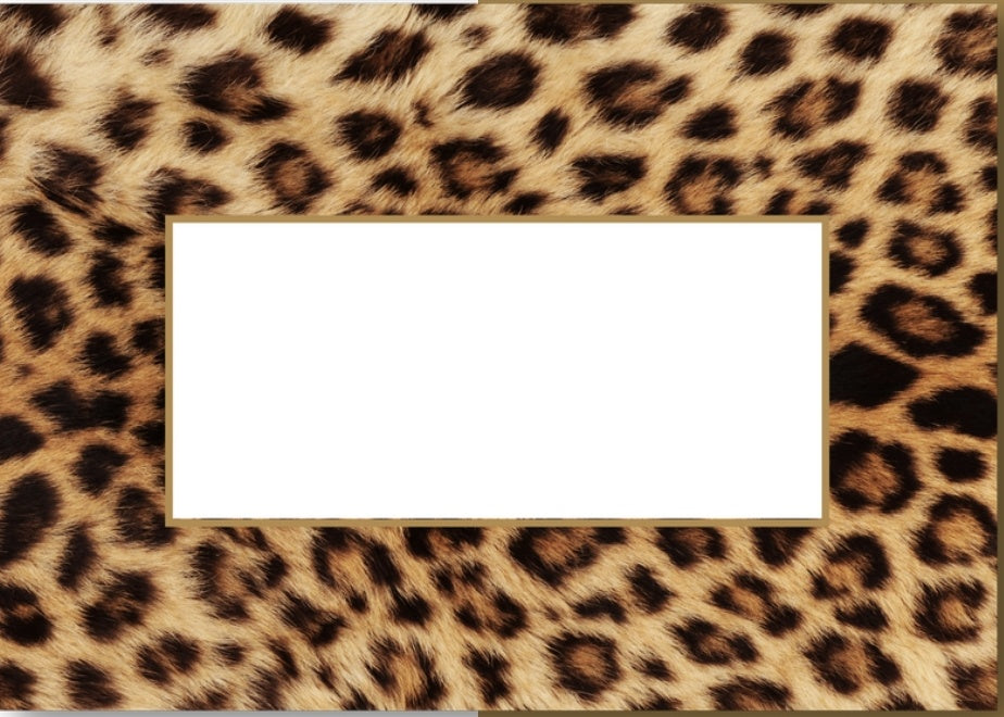 Leopard Place Card Pack of 45 Manor Road