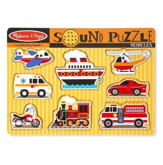 Melissa & Doug Vehicles Sound Puzzle