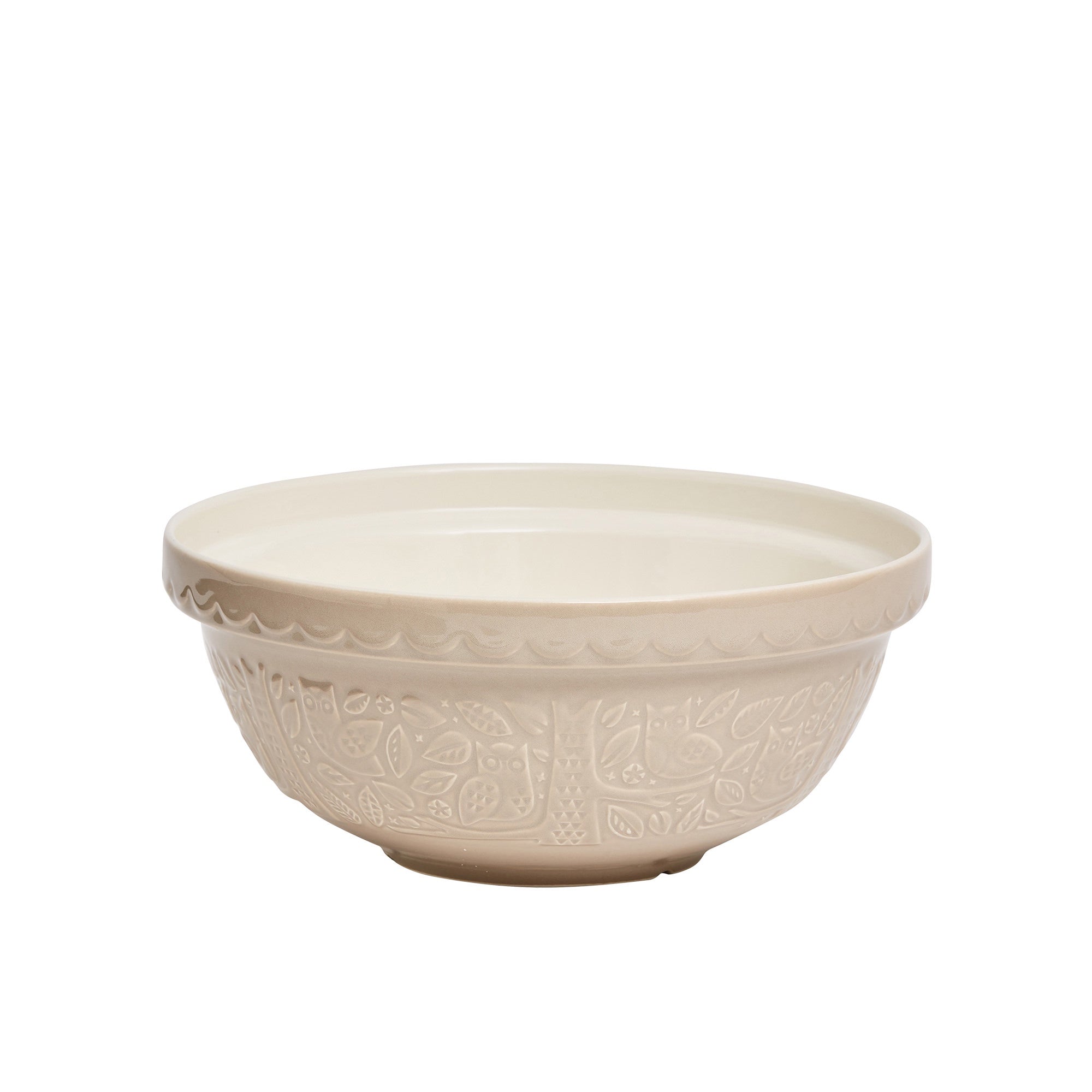 Mason Cash Forest Owl Mixing Bowl 26cm - Beige