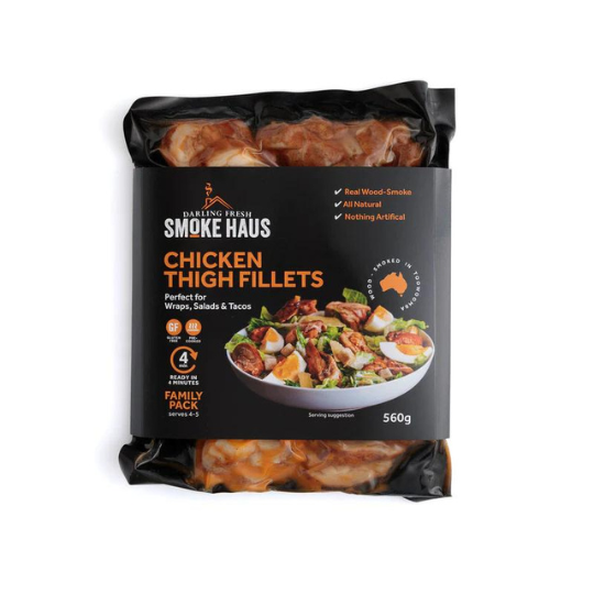 Smoke Haus  Chicken Thigh Fillets Sliced 560g