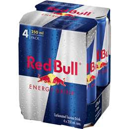 Red Bull Energy Drink 4x250ml