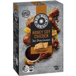 Red Rock Deli Crackers Honey Soy Chicken 135g