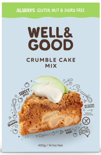 Well and Good Crumble Cake Mix Gluten Free 400g