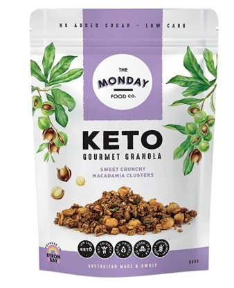 The Monday Food Co. Keto Gourmet Granola Sweet Crunchy Macadamia Clusters 800g