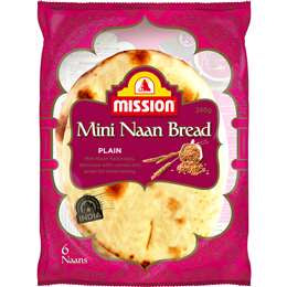 Mission Naan Plain Mini 240g 6pk