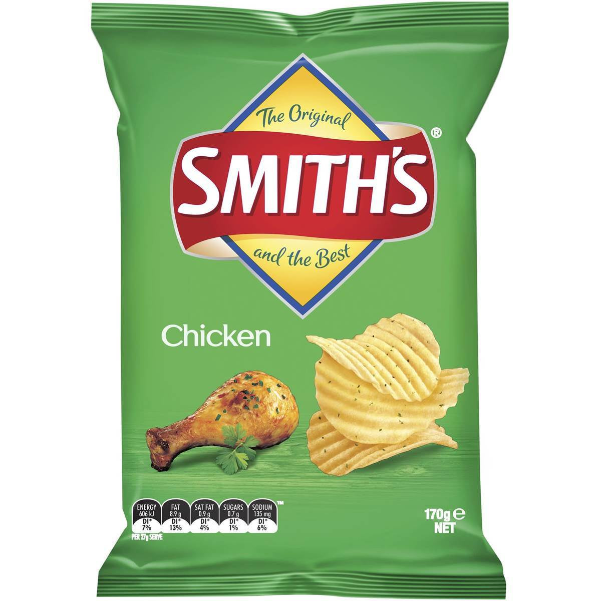 Smith's Crinkle Cut Chips Chicken 170g *