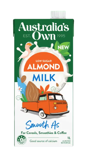 Australia's Own Almond Milk Low Sugar UHT 1L
