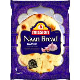 Mission Naan Garlic & Herb 4pk