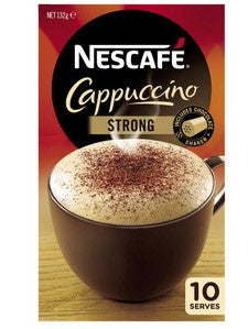 Nescafe Sachets Strong Cappuccino 10pk *