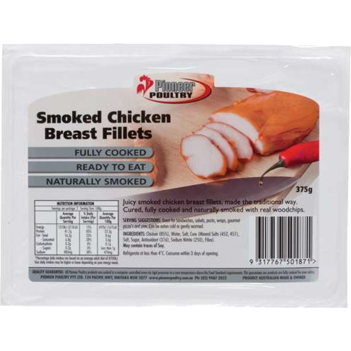 Pioneer Smoked Chicken Breast Fillets 275g