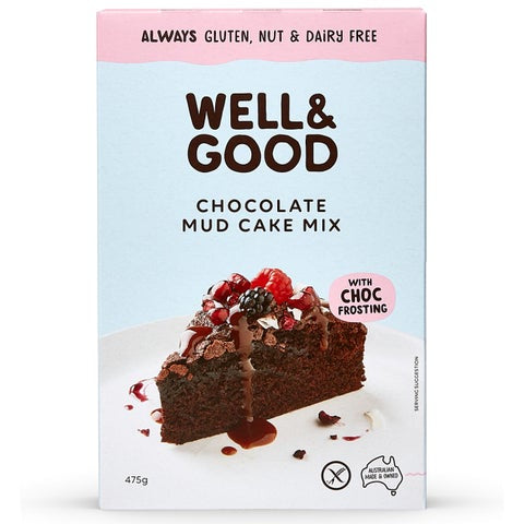 Well And Good Chocolate Mud Cake Mix Gluten Free 475g